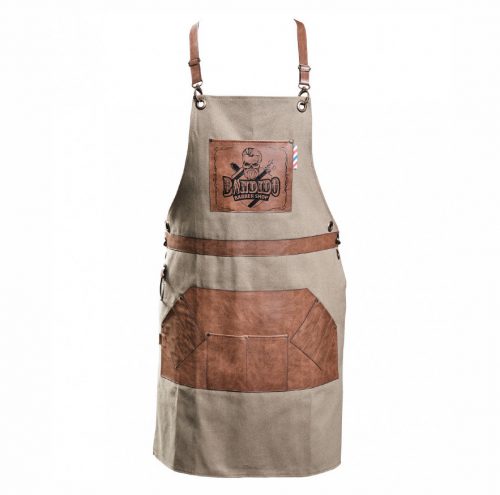 BANDIDO BROWN LEATHER BARBER APRON